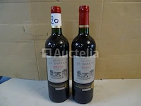 2 flessen château le barrail médoc 2010 - afbeelding 3 van  4