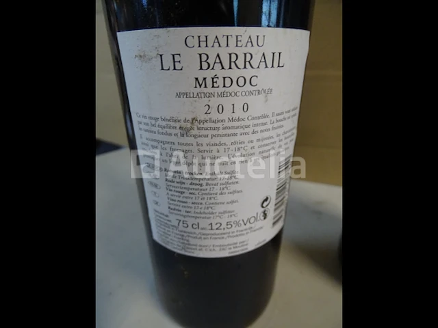 2 flessen château le barrail médoc 2010 - afbeelding 4 van  4