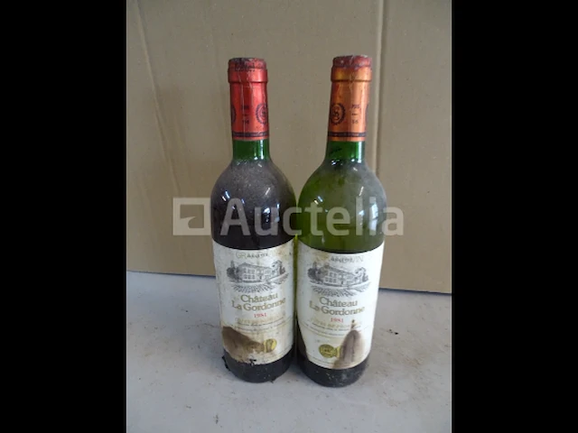 2 flessen côtes de provence château la gordonne 1981 - afbeelding 1 van  3