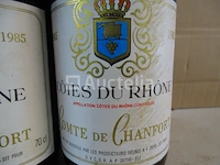 2 flessen côtes du rhône comté de chamfort 1985 - afbeelding 3 van  3