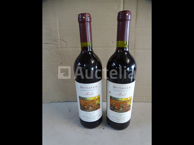 2 flessen dunavar merlot 1999 - afbeelding 1 van  4