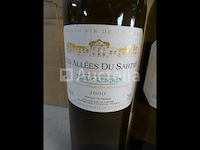 2 flessen grand vin de graves les allées de sartre 2000 - afbeelding 2 van  6