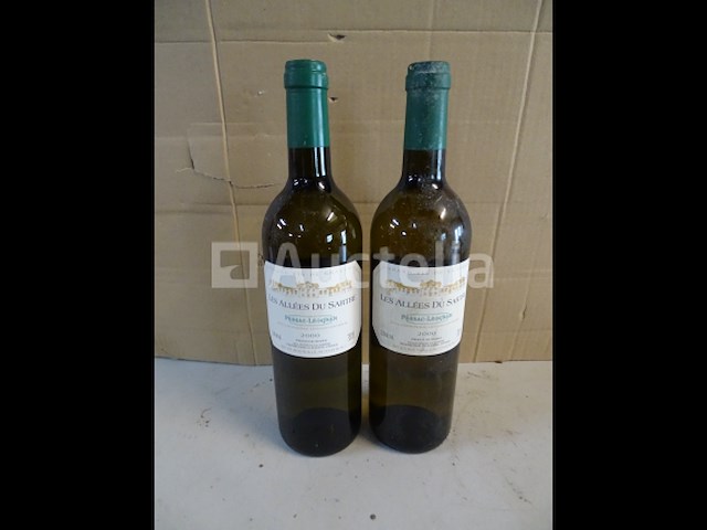 2 flessen grand vin de graves les allées de sartre 2000 - afbeelding 4 van  6