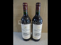 2 flessen graves de vayres château pichon bellevue 1990 - afbeelding 1 van  4