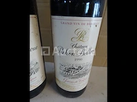 2 flessen graves de vayres château pichon bellevue 1990 - afbeelding 4 van  4