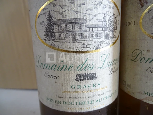 2 flessen graves domaine des lucques 2001 - afbeelding 3 van  3