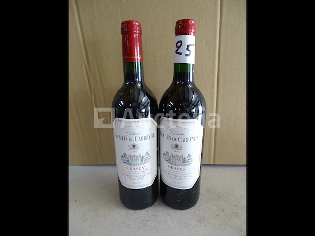 2 flessen graves moulin de carreyre 2005 - afbeelding 2 van  4