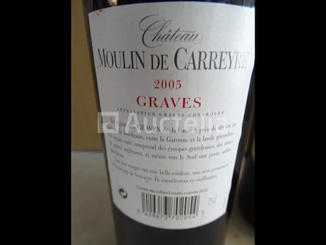 2 flessen graves moulin de carreyre 2005 - afbeelding 4 van  4