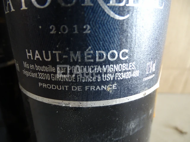 2 flessen haut-médoc pavillon les tourelles 2012 - afbeelding 4 van  4