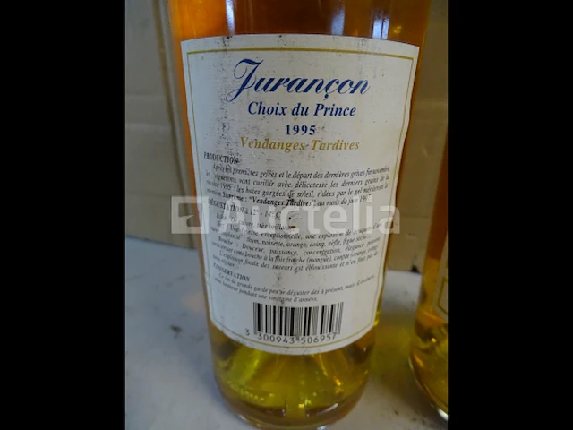 2 flessen jurançon choix du prince 1995 - afbeelding 4 van  4