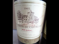2 flessen médoc les fiels de castellac 1995 - afbeelding 2 van  3