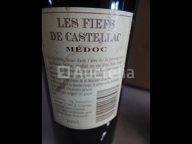 2 flessen médoc les fiels de castellac 1995 - afbeelding 3 van  3