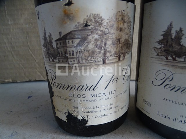 2 flessen pommard 1er cru 1993 - afbeelding 2 van  5