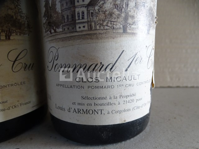 2 flessen pommard 1er cru 1993 - afbeelding 3 van  5