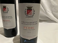 2 flessen wijn chateau grand bertin de saint clair