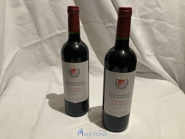 2 flessen wijn chateau grand bertin de saint clair - afbeelding 3 van  4