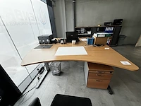 2 formica houten bureautafels vario - afbeelding 3 van  10