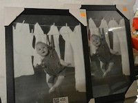 2 fotokadertjes met baby - afbeelding 1 van  3