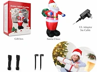 2 ft opblaasbare kerstman met led licht (183cm) - afbeelding 2 van  4