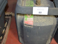 2 gasflessen, drukspuit, 2 pvc bloempotten - afbeelding 4 van  6