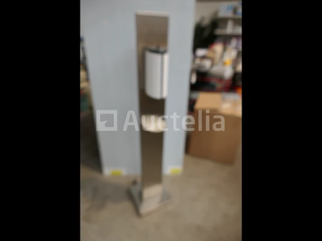 2 geldispensers op roestvrijstalen steun en zwenkwielen - afbeelding 5 van  7