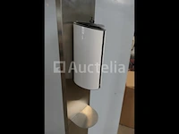 2 geldispensers op roestvrijstalen steun en zwenkwielen - afbeelding 4 van  7