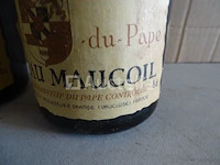 2 genummerde flessen châteauneuf-du-pape château maucoil 1984 - afbeelding 3 van  7