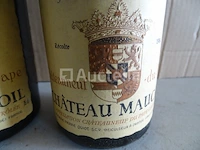2 genummerde flessen châteauneuf-du-pape château maucoil 1984 - afbeelding 4 van  7