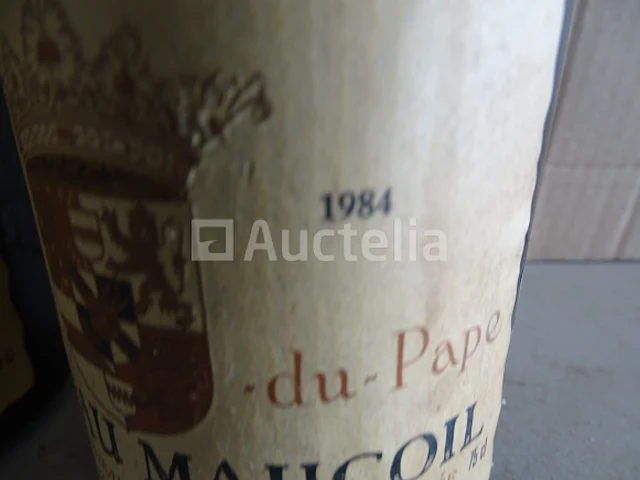 2 genummerde flessen châteauneuf-du-pape château maucoil 1984 - afbeelding 5 van  7