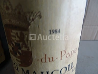 2 genummerde flessen châteauneuf-du-pape château maucoil 1984 - afbeelding 5 van  7