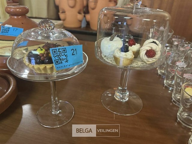 2 glazen stolpen - afbeelding 1 van  5