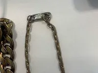 2 goudkoleurige kettingen en 1 zilverkleurige armband - afbeelding 6 van  7
