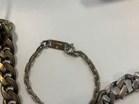 2 goudkoleurige kettingen en 1 zilverkleurige armband - afbeelding 7 van  7