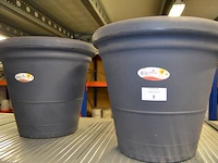 2 grote bloempot marchioro 50 liter antraciet