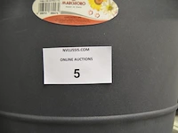 2 grote bloempot marchioro 50 liter antraciet - afbeelding 3 van  3