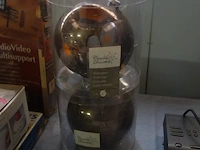 2 grote glazen kerstbollen diameter 150 (bronskleur) - afbeelding 1 van  2