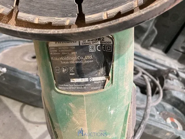 2 haakse slijpmachine hikoki - afbeelding 3 van  3