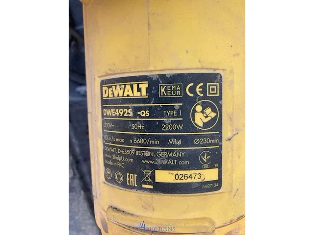 2 haakse slijpmolens dewalt - afbeelding 3 van  6