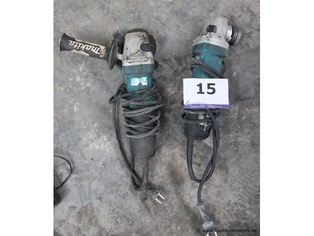 2 haakse slijptollen makita, werking niet gekend - afbeelding 1 van  1