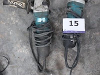 2 haakse slijptollen makita, werking niet gekend