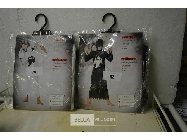 2 halloween kostuum kids m(120-130cm) - afbeelding 1 van  3