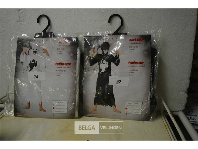 2 halloween kostuum kids m(120-130cm) - afbeelding 1 van  3