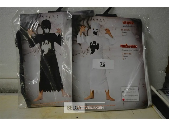 2 halloween kostuum kids m(130-140cm) - afbeelding 1 van  3