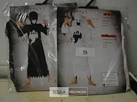 2 halloween kostuum kids m(130-140cm) - afbeelding 1 van  3