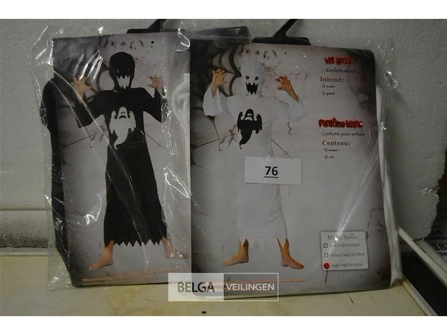 2 halloween kostuum kids m(130-140cm) - afbeelding 1 van  3