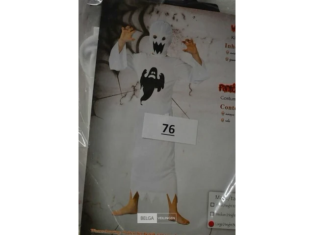 2 halloween kostuum kids m(130-140cm) - afbeelding 3 van  3