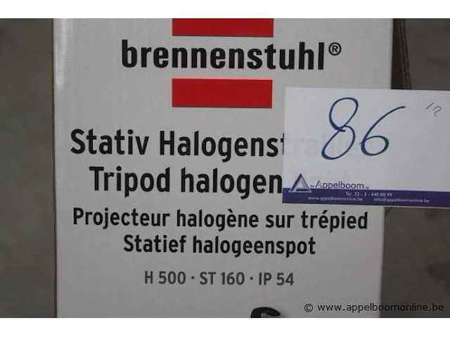 2 halogeenstralers op poot brennenstuhl - afbeelding 2 van  4