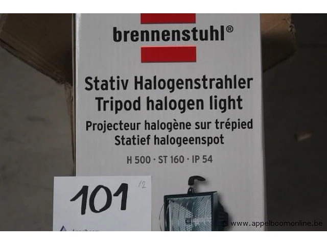 2 halogeenstralers op poot brennenstuhl - afbeelding 2 van  3