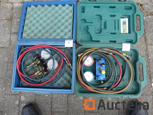 2 handmatige manometers voor koeltechnici - afbeelding 2 van  2