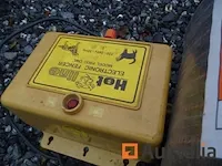 2 hek elektrificatoren, tape 200 m, staken, isolatoren, - afbeelding 10 van  17
